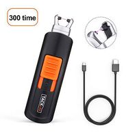 Lighter, Tacklife ELY03 Electric Arc Lighter, USB Rechargeable Electric Lighter with Li-Ion Battery 300 Times Spark for Per Charge, Windproof Pocket & Candle Lighter for Indoor and Outdoor