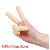Eoeth 800 PCS Disposable Latex Finger Cots Rubber Fingertips Protective Finger Gloves For Hospital Clean Room Purification Workshop Hard Disk Manufacturing,Optical Electronics,Precision Instruments
