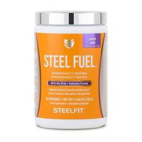SteelFit Steel Fuel - Branched Chain Amino Acids - 5g BCAA Blend - Muscle Recovery and Endurance Powder - Added Hydration with Coconut Water Powder - Sugar Free - Vegan - Grape Soda - 30 Servings