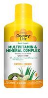 Country Life - Food Based Liquid Multivitamin and Mineral Complex - Natural Mango Flavor, 32 Ounce