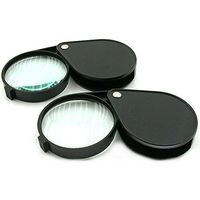 Pocket Magnifier, 6X Power Glass Lens 2pc