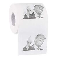 Evermarket Donald Trump Toilet Paper, Highly Collectible Novelty Toilet Paper Funniest Political Gag Gift，Donald Trump Kiss Prank Funny Joke Toilet Paper,Hilarious Political White Elephant Gift 1 Roll