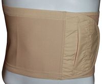 Safe n' Simple Unisex Ostomy Hernia Support Belt, Stoma Hernia Belt, 10.25", Beige, X-Small