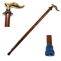 Nautical World Handmade Wooden Folding Walking Stick- Handcrafted Walking Cane with Elephant Brass Handle, Affordable Gift Decorative Walking Cane Fashion Statement for Men/Women/Seniors/Grandparent