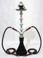 28" 2-Hose Hookah Shisha Pipe NIGHT VISION Sheesha Nargileh Set