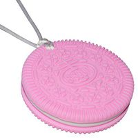 Munchables Biscuit Sensory Chew Necklace (Pink)