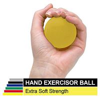Thera-Band Hand Exerciser Standard Size, Yellow, Extra-Soft
