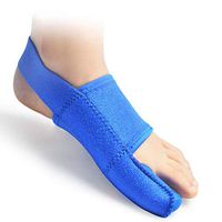 DONGBALA Elastic Bunion Corrector, Adjustable 24H Day Night Protector Sleeves Toe Straightener Hallux Valgus Toe Joint Easy Wear in Shoes for Woman and Man(Blue),Leftfoot