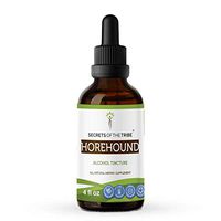Horehound Alcohol Liquid Extract, Organic Horehound (Marrubium vulgare) Dried Herb Tincture Supplement (4 FL OZ)