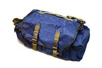 CPR Savers & First Aid Supply Nylon Blue Empty Professional Medical EMT First Responder Trauma Jump Bag, 20 x 9 x 8 inches (No Logo)