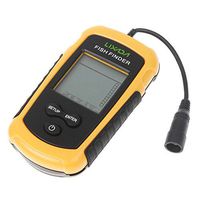 Lixada Fishing Finder Portable Fish Detection Fish Depth Locator with LCD Dispaly and Wired Sonar Sensor Transducer