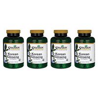 Swanson Korean Ginseng 250 Milligrams 300 Capsules (4 Pack)