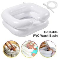 CHERRYSONG Inflatable Shampoo Basin,Wash Hair in Bed Safe Inflatable Basin,Foldable Hair Washing Sink for Old Disabled Man Care
