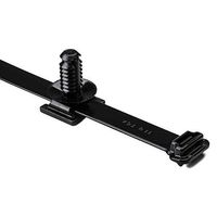 Hellermann Tyton 156-00072 Heavy Duty Fir Tree with Cable Tie, 9" Length, Mount Hole Dia .04"-.62", PA66HIRHSUV, Black (Pack of 100)