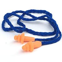Jenny.Ben 5 Pairs of Soft Silicone Cord earplugs Ear Protectors Anti Noise Hearing Protection Sleep Swimming