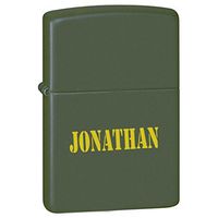 Groomsman Gift Personalized Matte Finish Color Lighter - Free Laser Engraving (Green Matte)