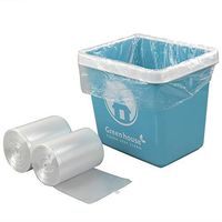 Yubine 1.5 Gallon Clear Trash Bags, 220 Counts