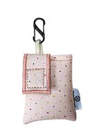 PumpCases Designer Insulin Pump Case w/Carabiner Clip (Animas Ping/Vibe, Pink Rose)