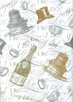 Wedding Bells Tissue Wrapping Paper-20 Sheets