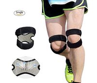 Yowanted Adjustable Knee Strap Band Professional Sports Knee Pad Double Band Pressure Patellar Knee Patella Tendon Support Strap Brace Pad Knee Brace Support