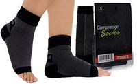 Ankle Compression Socks - A Toeless Foot Sleeve That Makes a Great Night Splint for Women Neuropathy and Relief for Ankle Swelling and Heel Pain.