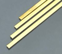 K&S Precision Metals 9736 Brass Strip, 0.090" Thickness x 1/4" Width x 36" Length, 4 pc, Made in USA
