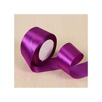 White Pink Black Blue Red Green Purple Yellow Satin Ribbons Christmas Halloween Wedding Birthday Party Gift Box Wrapping Ribbons,Dark Purple,50Mm