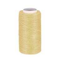 uxcell 55 Yards 150D/1mm Leather Sewing Thread, Waxed Thread, Hand Stitching Thread for Hand Sewing Leather and Bookbinding(Beige)