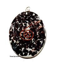 Arts Of Creation Electric Large Orgonite Necklace with Bionized Black Tourmaline Crystals Tested Cho Ku Rei Reiki Cell Phone Radiation Shield and EMF Protection Device –Negative Energy Transformer