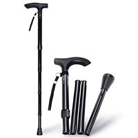 Keenhealth Foldable Walking Cane for Men and Women - Lightweight Walking Stick - Walk Tall with Keenhealth Walking Stick - Easy Travel and Storage: Folds into 4 Smaller Parts