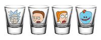 Gb Eye Ltd Rick And Morty, Faces, Shot Glasses, Various