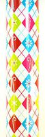 Jo-ann's Holiday Inspirations Gift Wrap,Neon Christmas Trees,Penguins,45 Sq.ft. (Argyle)