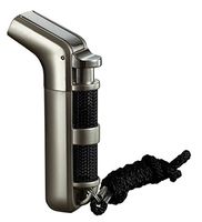 Katzs® Double Jet Flame Butane Refillable Torch Cigarette Cigar Lighter W/ Lanyard (Nickel)