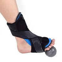 Yuanbbo 1 PCS Plantar Fasciitis Night Splint Foot Orthotic Supports Kits Adjustable Stabilizer Brace Relieves Inflammation with A Hard Spiky Massage Ball
