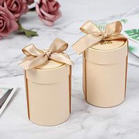 20PCS Creative Wedding Decoration Cylinder Candy Box Wedding Party Favor and Gift Box Paper Boxes for Packaging Gift Bags