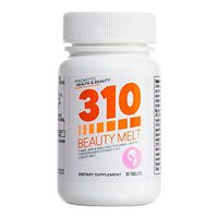 Beauty Melt Supplement by 310 Nutrition - (30 Count) Quick Melt Tablets with Vitamins A C D E, and Biotin 5000mcg - for Healthy Nail, Skin, and Hair Support