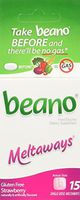 beano Strawberry Meltaways Gas Prevention | Bloating Relief | 15 Count | Packaging May Vary
