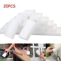 Quaanti 20/30/50Pcs White Magic Sponge Cleaner Eraser,Cleaning Melamine Foam Cleaner Kitchen Scrubber Foam Pads,Eraser Sponge for All Surfaces for Kitchen,Bathroom,Furniture,Baseboards,Cars (20Pcs)