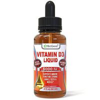 Vitamin D3 5000 IU Liquid Supplement (120 Servings) Pure High Potency Vitamin D Drops Supplement is 100% Natural, Sourced from Lichen, Non-GMO & Vegan to Help for VIT D3 Deficiency