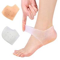 Simble4us Heel Protectors, Silicone Heel Cushion Cups, Heel spur Relief, Reduce Pains of Plantar Fasciitis, and Cracked Heels - 2 Pairs