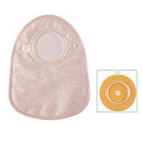 XIHAA 10 Disposable Colostomy Pouch - Ostomy Bags with Closure for Colostomy Ileostomy Stoma Care, Cut-to-Fit, One-Piece System Cut to Fit 15-45MM