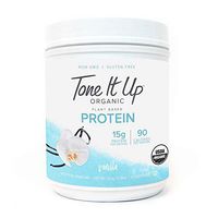 Tone It Up Organic Vegan Vanilla Protein Powder for Women | 100% Pea Protein Sugar Free Gluten Free | 15g of Protein | Supports Weight Loss and Lean Muscle | Kosher Non GMO | .77lbs