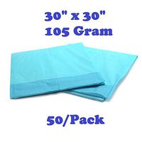 Disposable Underpads with Polymer, 30" x 30", 105 Gram 50 Count