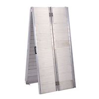 Easy Use Set-up Safety Handicap Ramp Folding 10' Aluminum Wheelchair Elderly, People, Scooter Threshold Portable Mobility Non-Slip Large Bearing Capacity