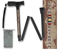 Foldable Walking Cane Military Veteran US Iraq Collapsible Lightweight Travel BFunkyMoblity