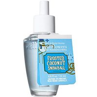 Bath and Body Works FROSTED COCONUT SNOWBALL Wallflowers Fragrance Refill 0.8 Fluid Ounce (2019 Holiday Edition)