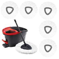 5X Mop Head Replacement Fit for OCedar Microfiber Easywring Spin Mop Refill