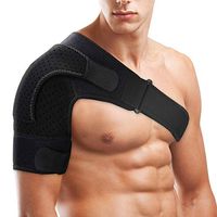 Shoulder Brace for Men Women Shoulder Brace Support with Adjustable Belt and Sleeve, Pressure Pad for ice or hot Pack for Shoulder Impingement Syndrome