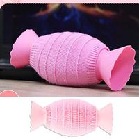 Healifty Warm Water Bag Hand Warmer Bottle (Pink)
