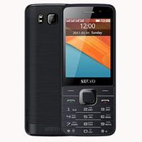 Lihuoxiu Mobile Phones & Communication SERVO V9500 Mobile Phone, 2.8 inch, 21 Keys, Support Bluetooth, FM, MP3, GSM, Quad SIM, Russian Keyboard(Black) (Color : Black)